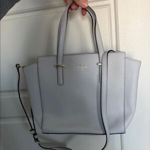 Kate Spade Light Gray Tote Bag
